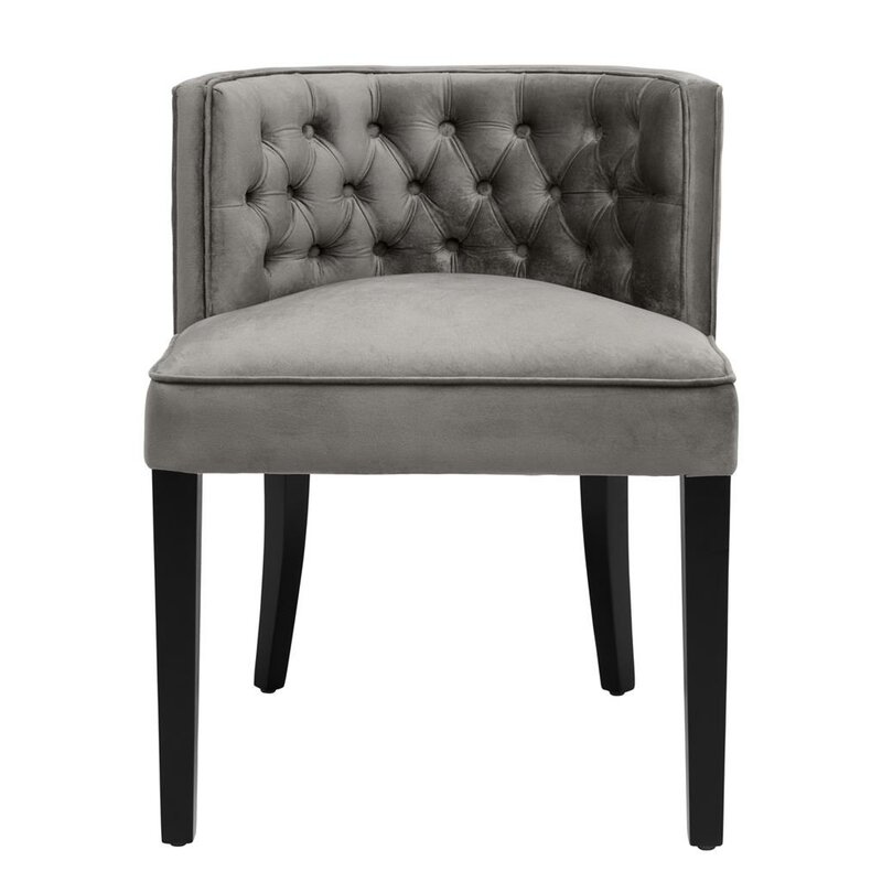 Round Back Upholstered Dining Chair / Amazon Com Retro Round Back